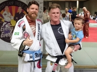 Met Chris Hauerer, BJJ Globetrotters Summercamp 2016 Leuven